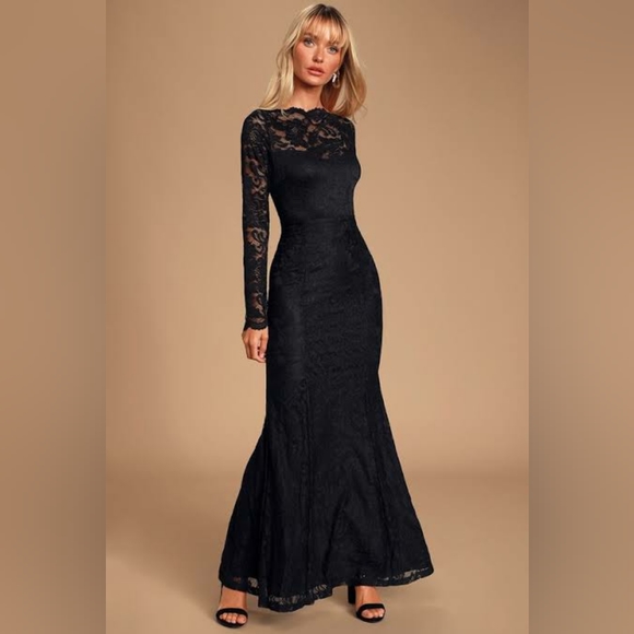 Atterley Dresses & Skirts - Women's Black dresses are long with black slips fully laced